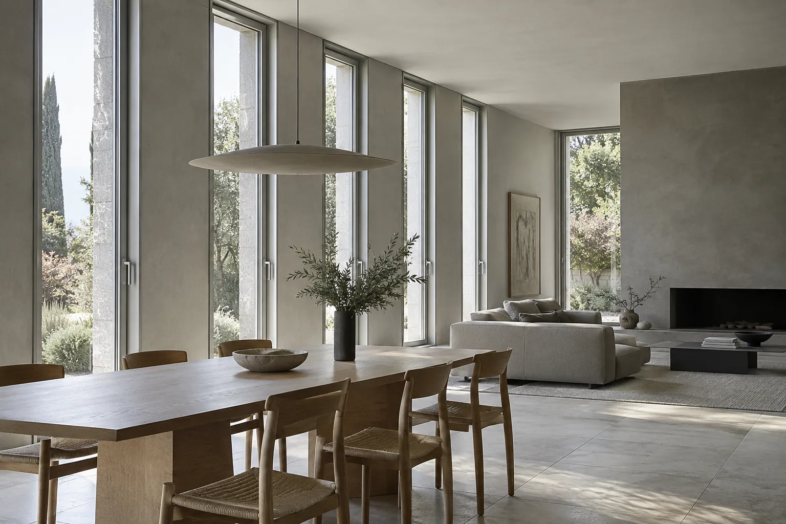 Luce da abitare, ambientazione con serramenti in alluminio